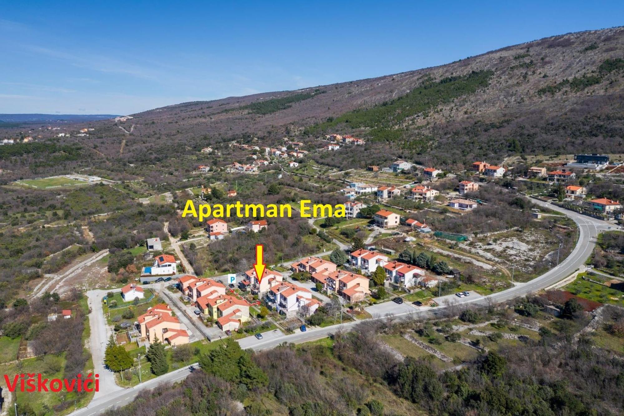 Apartman Ema 4+2 Koromačno Exteriér fotografie